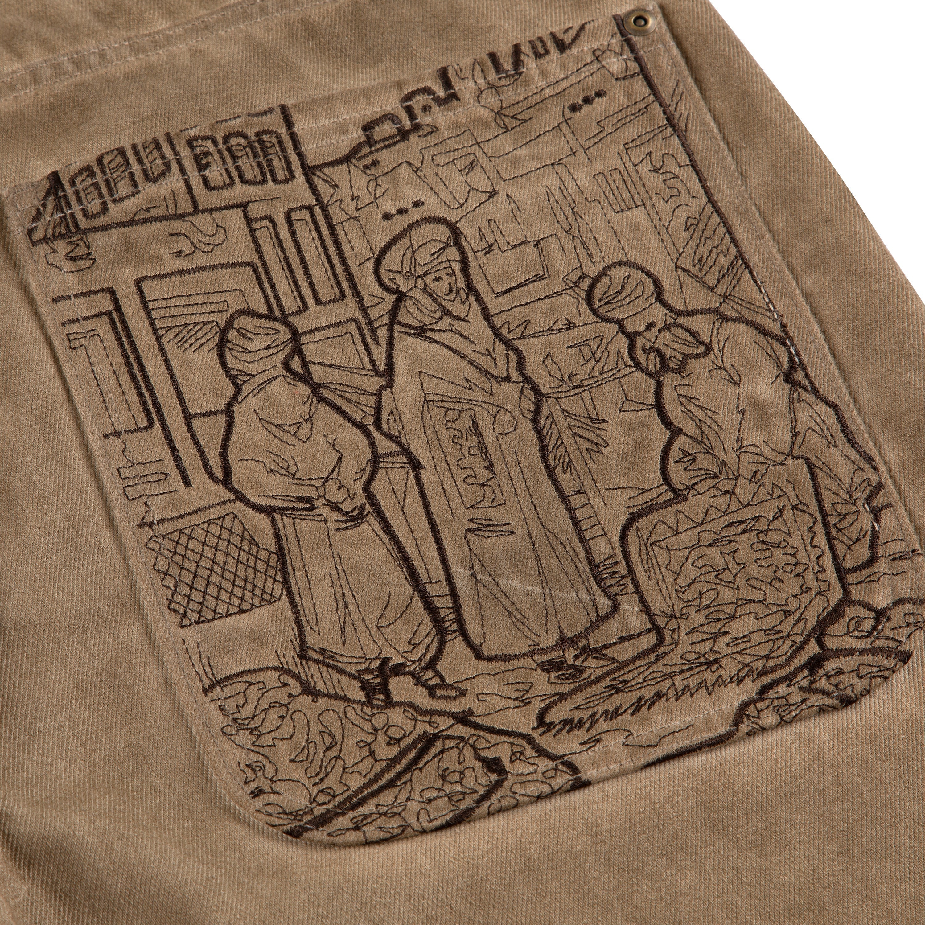 "yasmin v3" Jorts oil washed