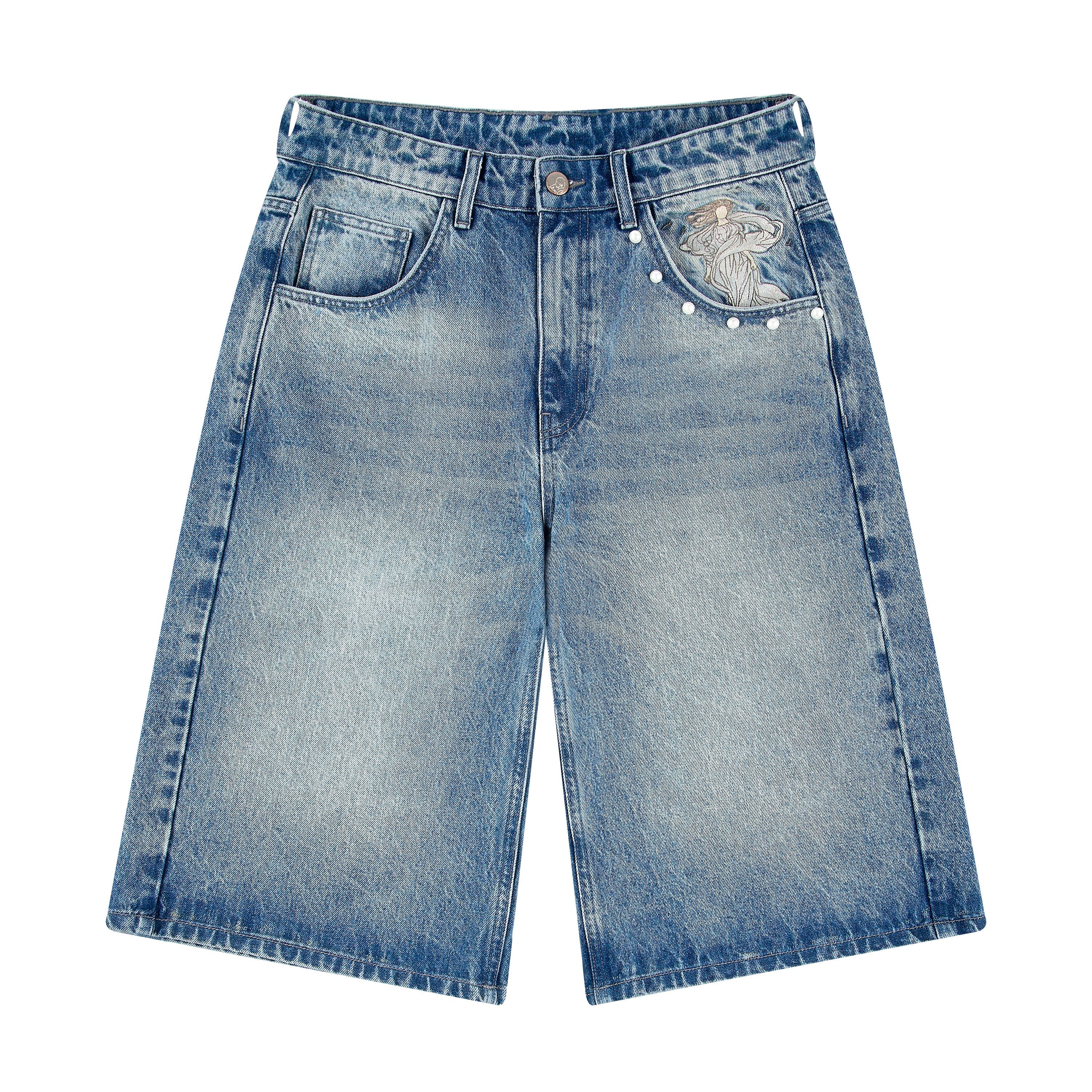 "awakening" Jorts blue
