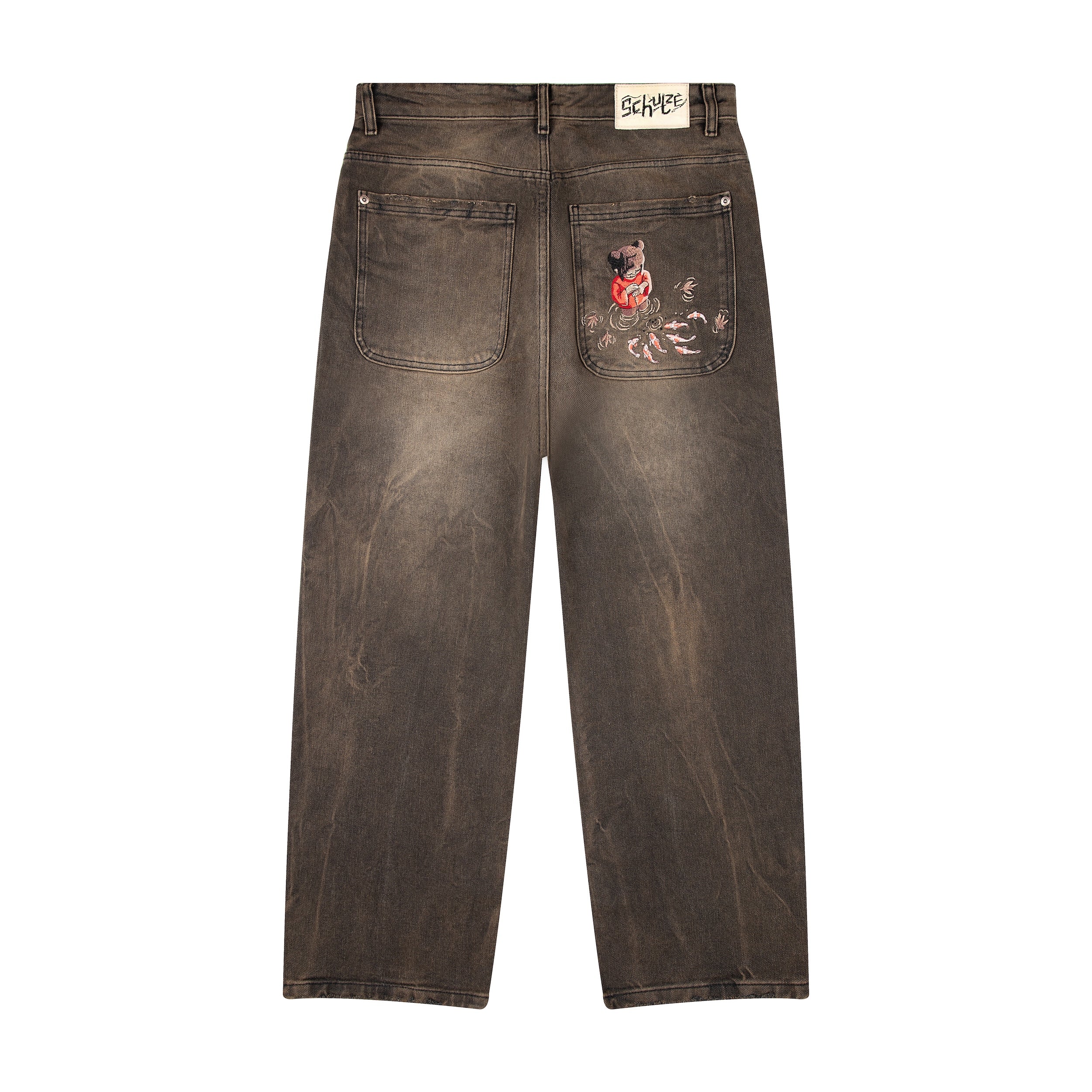 "koi fish v2" denim brown