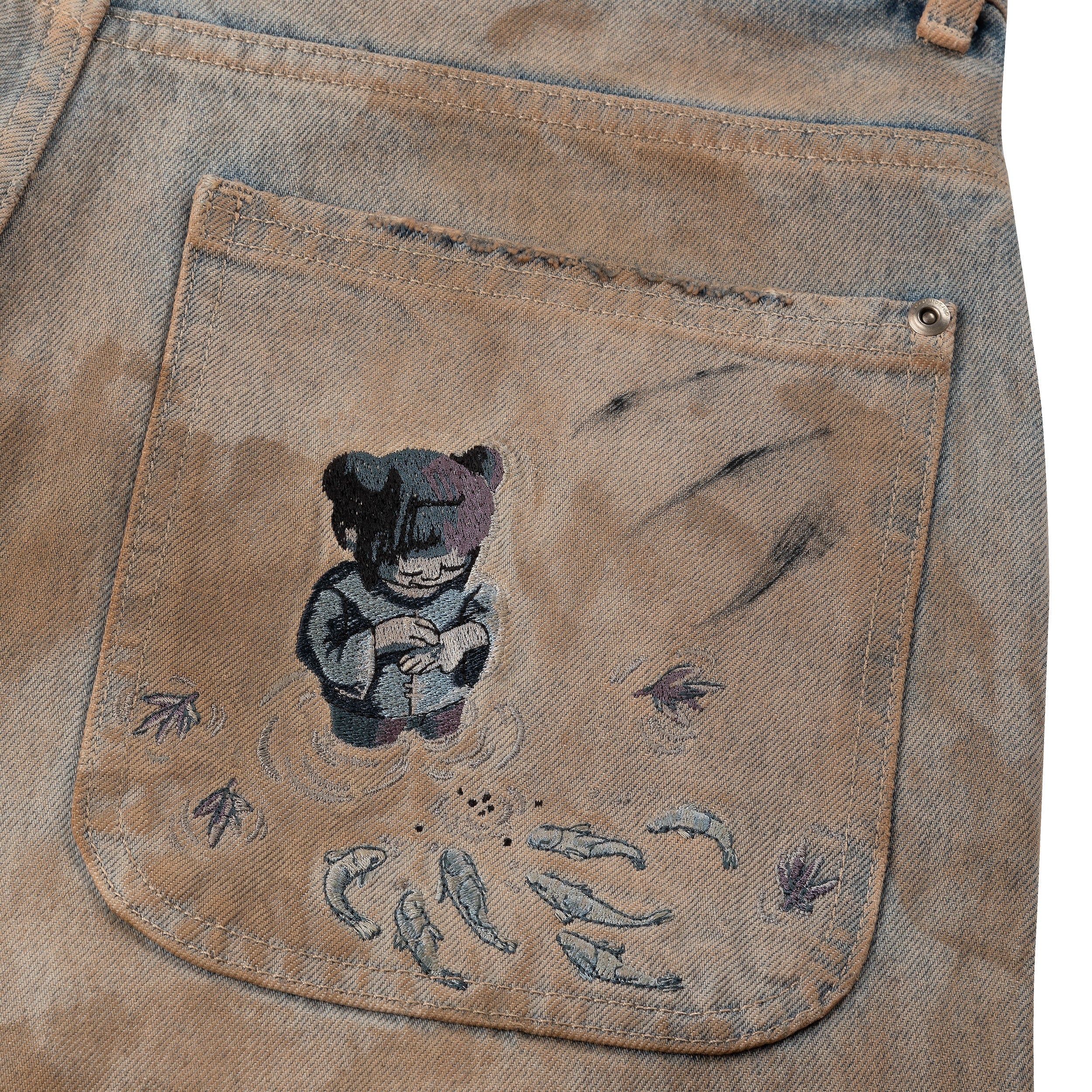 "koi fish v2" denim mud wash