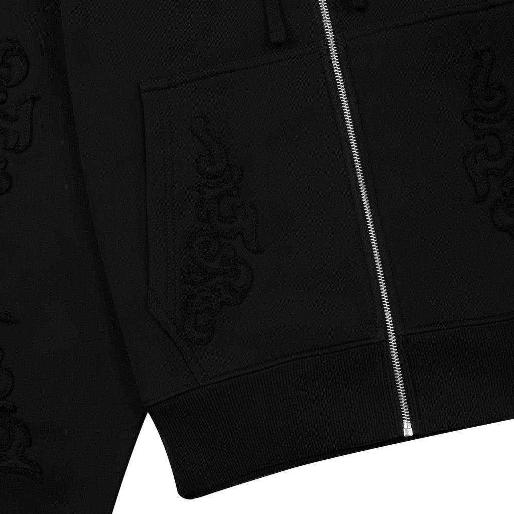 "western" Zip Up black