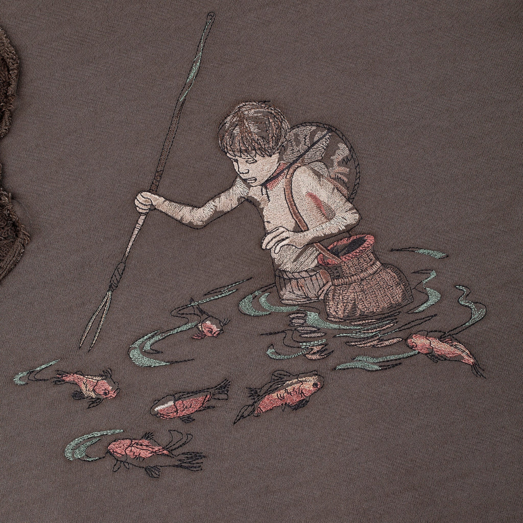 "lotus" Hoodie brown