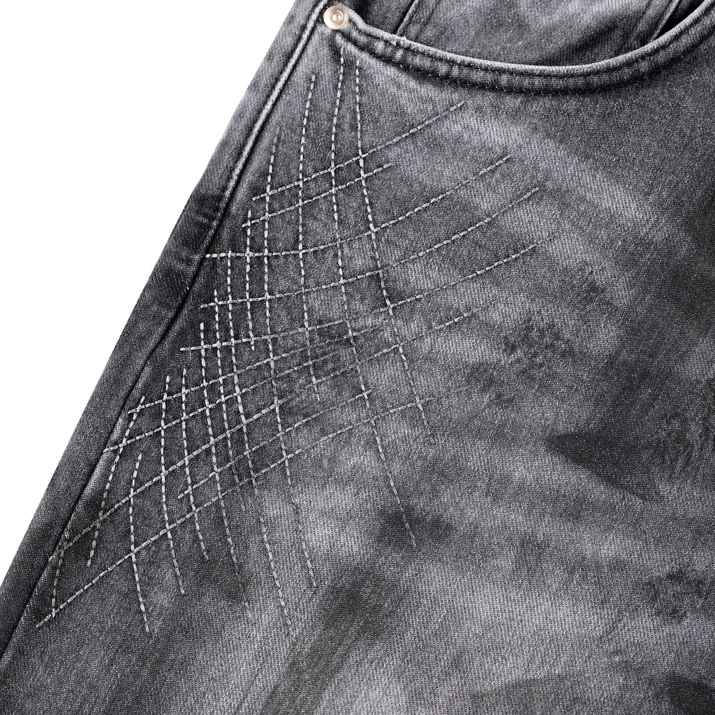 "sashiko v2" denim grey