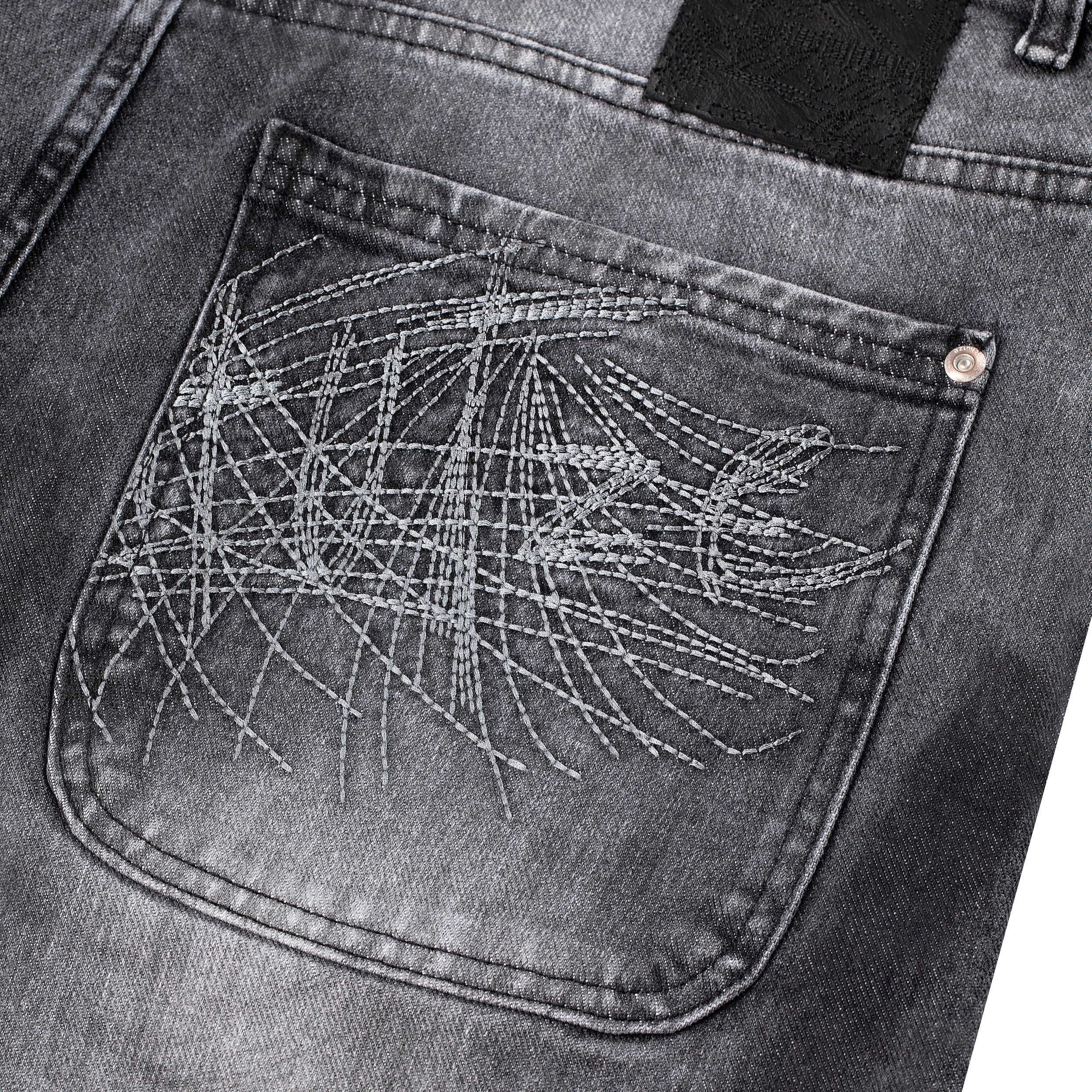 "sashiko v2" denim grey