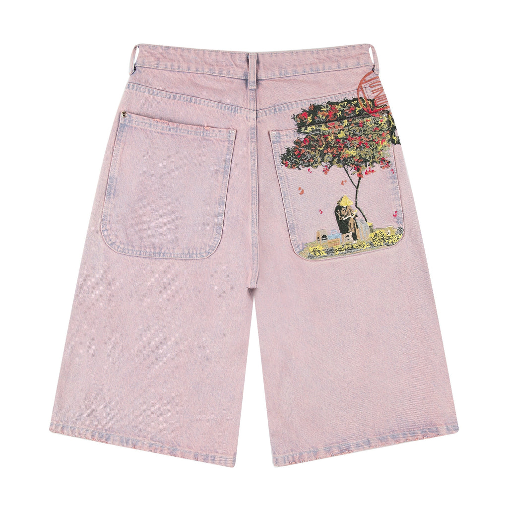 "lotus" Jorts faded rose
