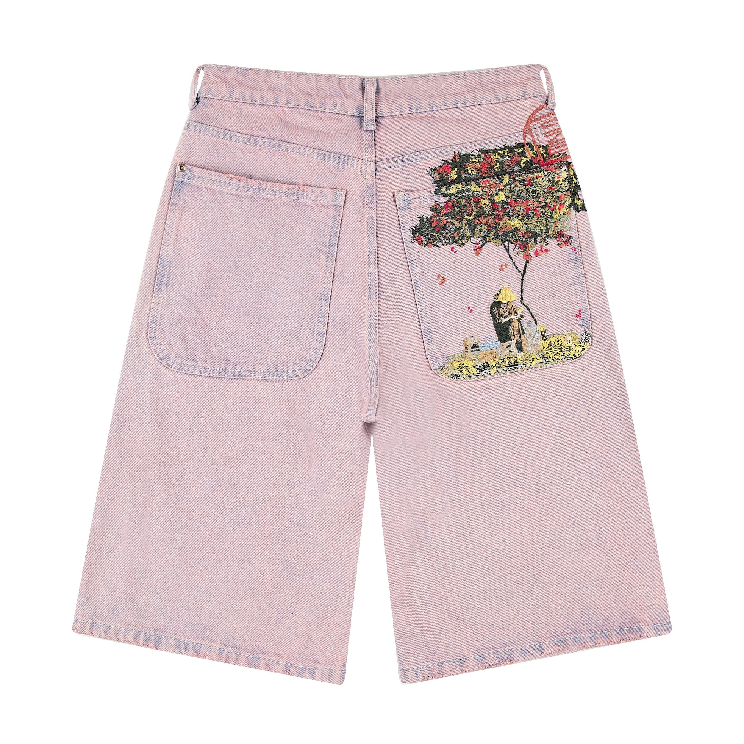 "lotus" Jorts faded rose