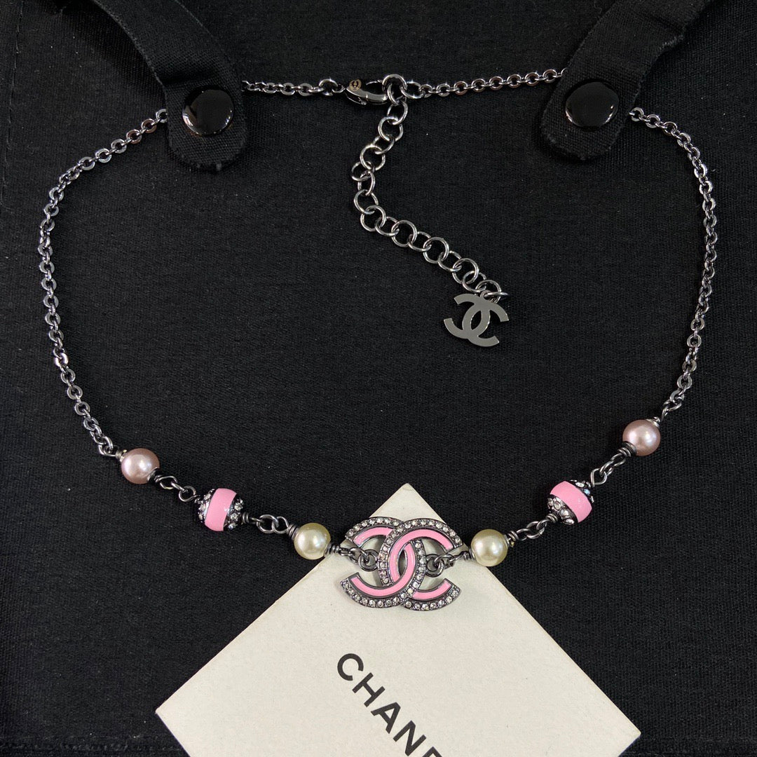 Chanel Pink Necklace Collections