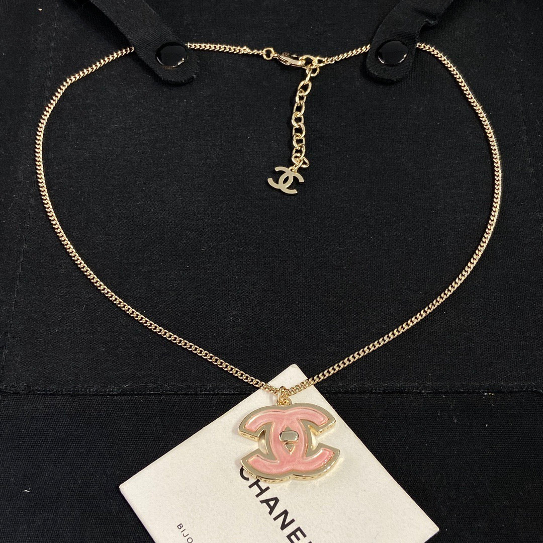 Chanel Pink Necklace Collections