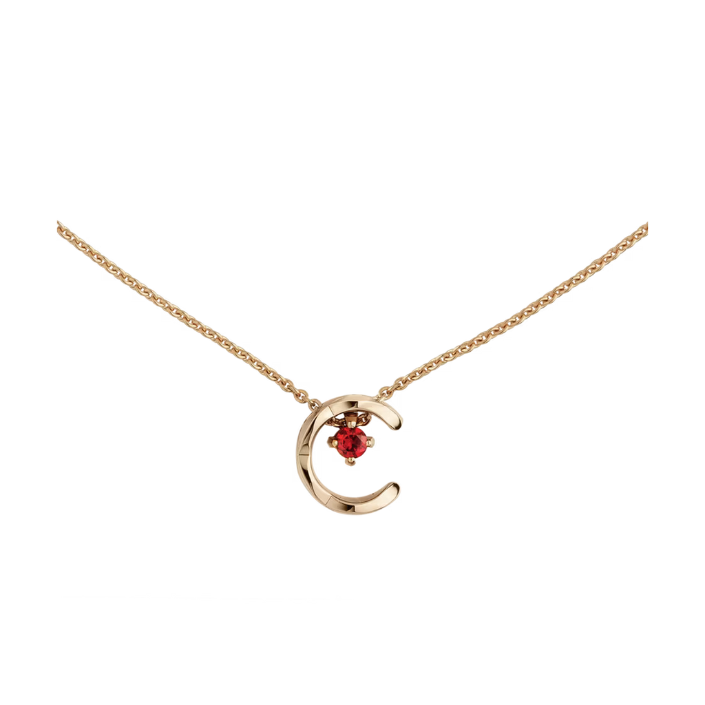 Chanel Coco Necklace Ruby Beige Gold