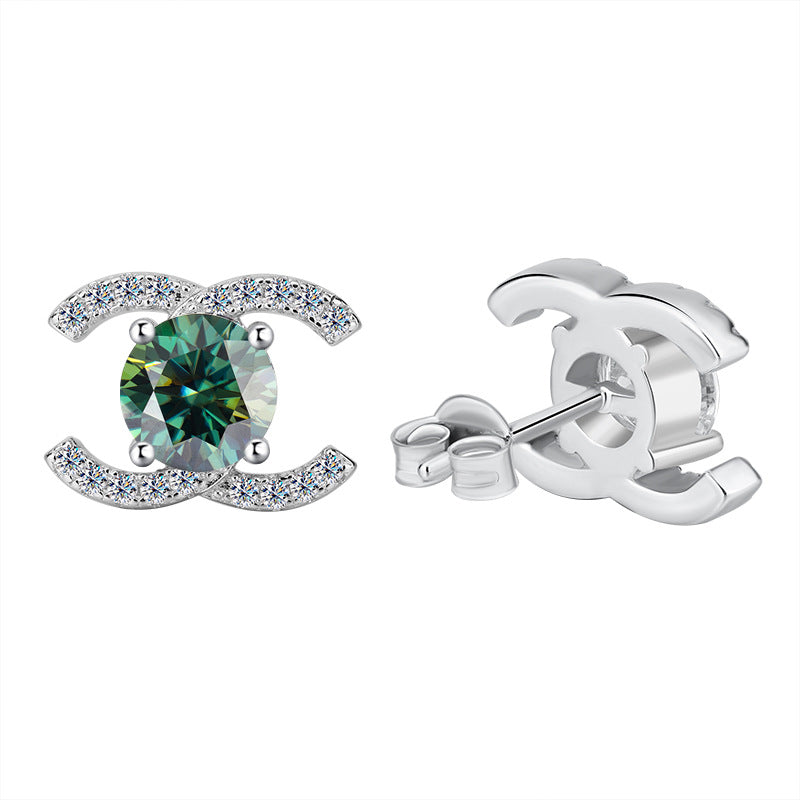 Chanel Colored Moissanite Earrings